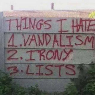 Things I hate