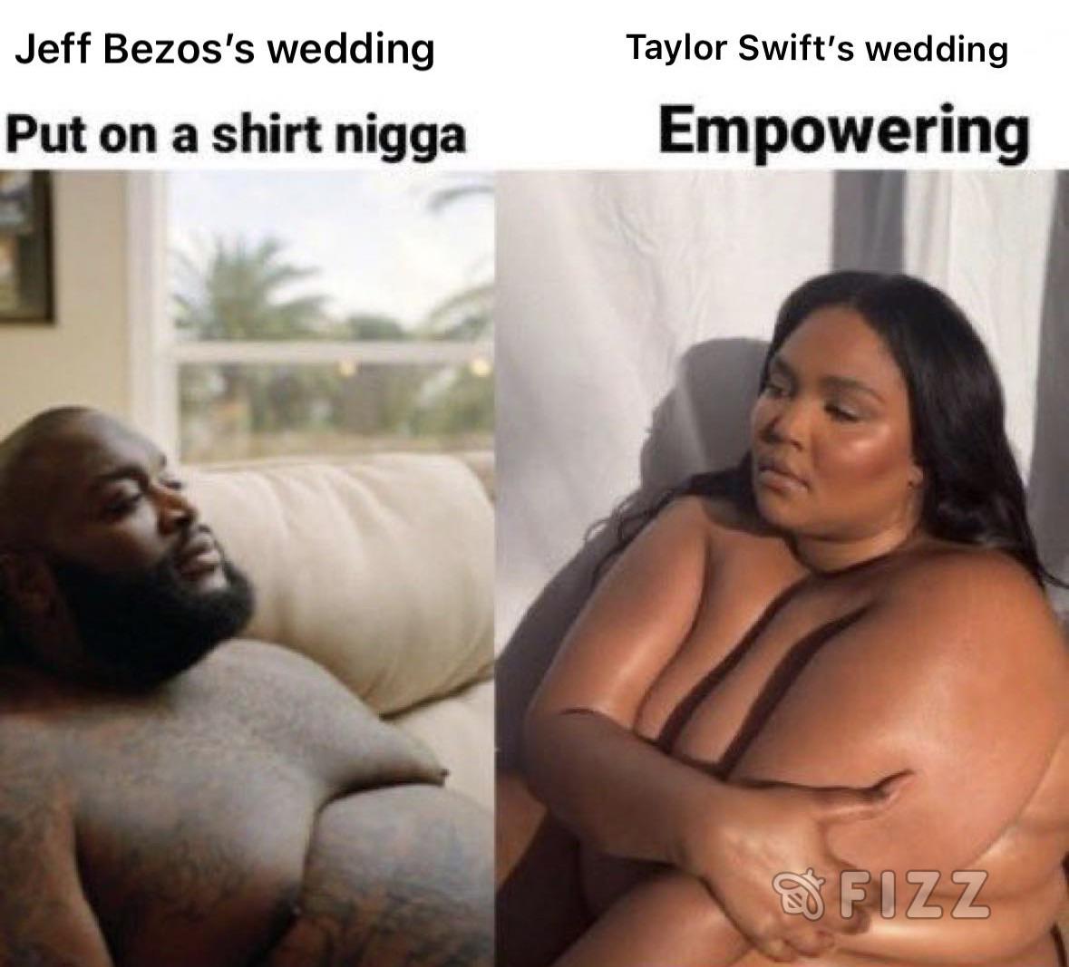 Jeff Bezos’s wedding vs Taylor Swift’s wedding (for the record I hated both their wedding’s)