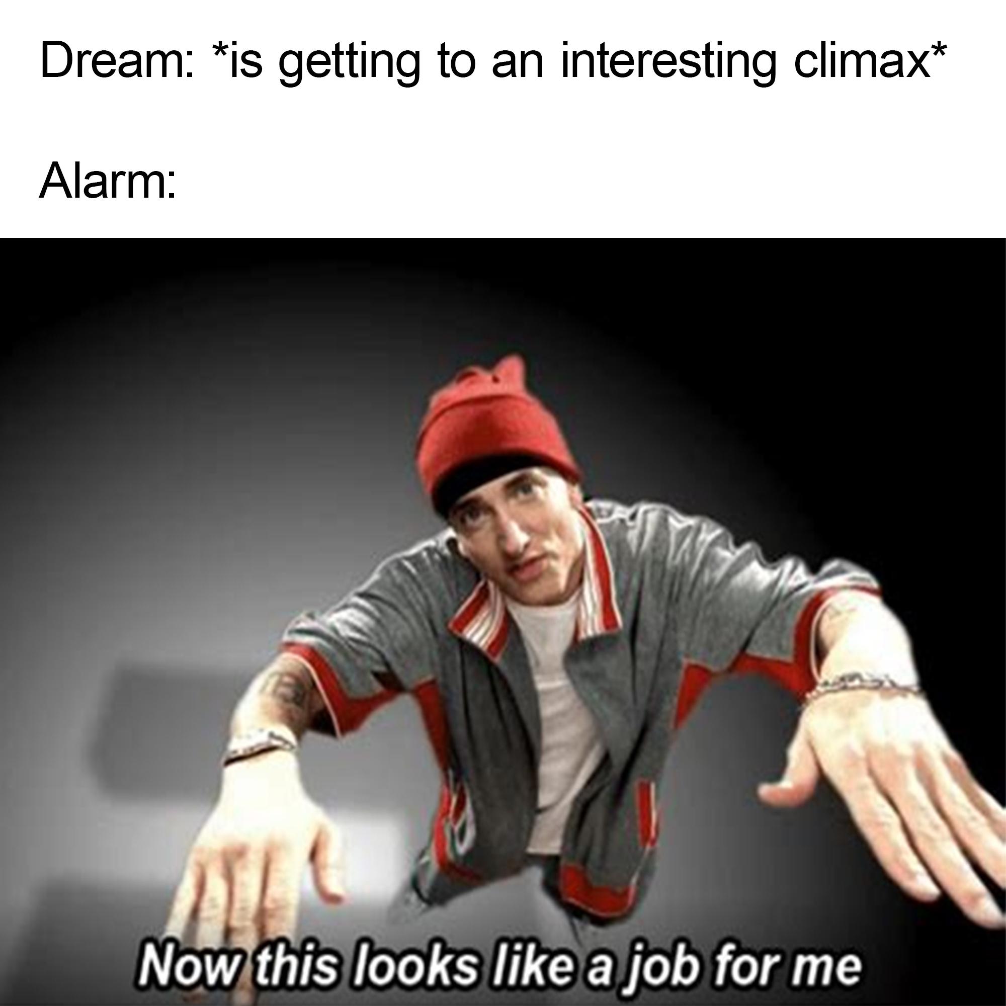 I want to see that for once