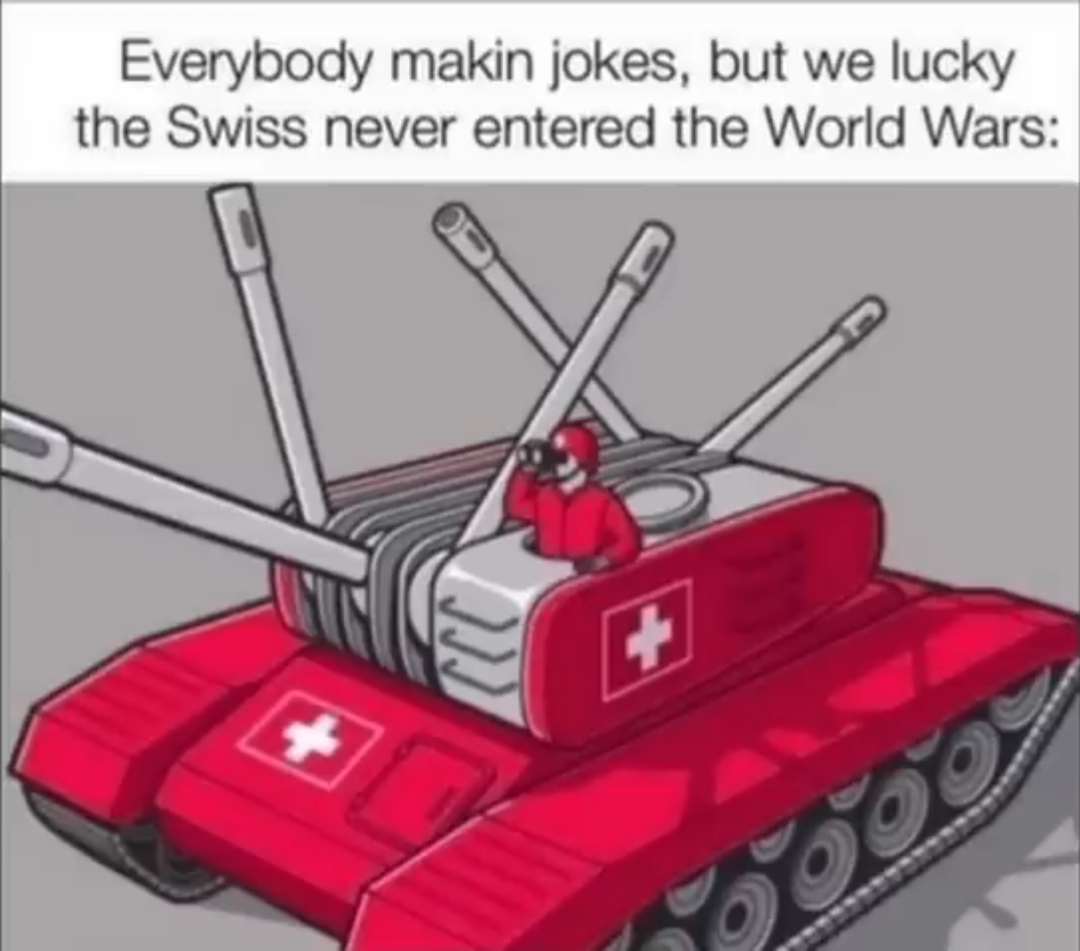 I like the Swiss, the flags a big plus for me