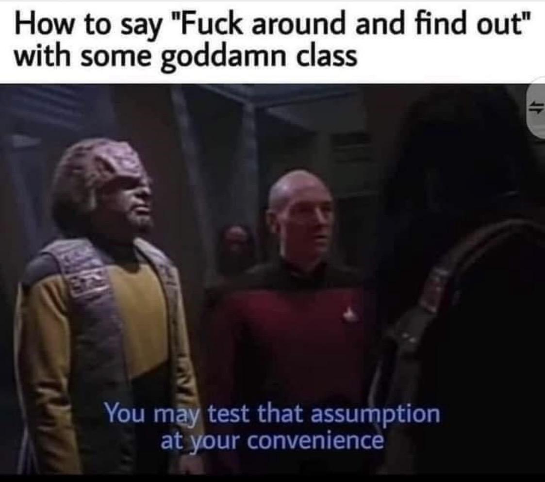 Picard understood the assignment