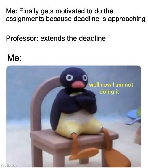 No pressure to do it now