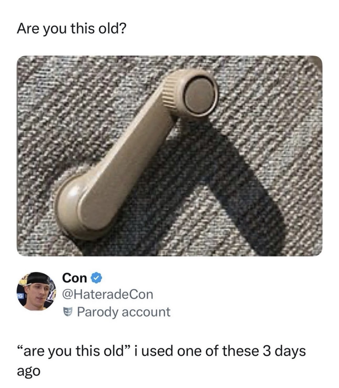 I'm not 'this old,' I’m just 'this broke.' This is my daily cardio at the drive-thru.