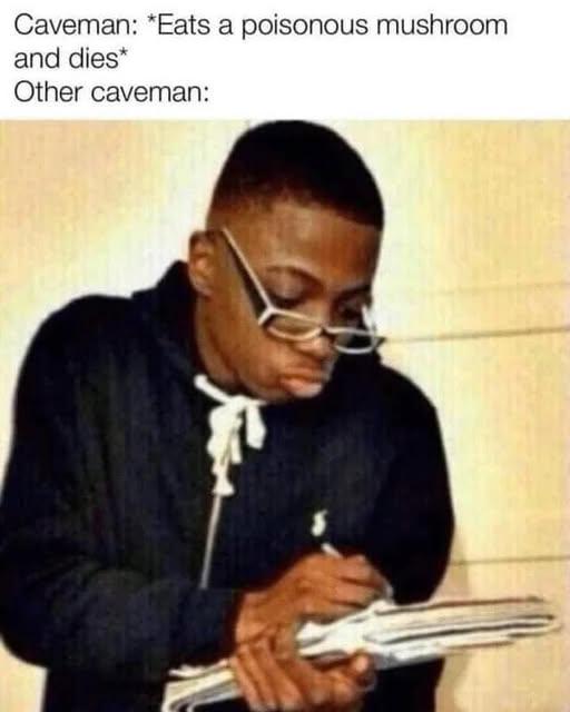 And the other caveman: 😲