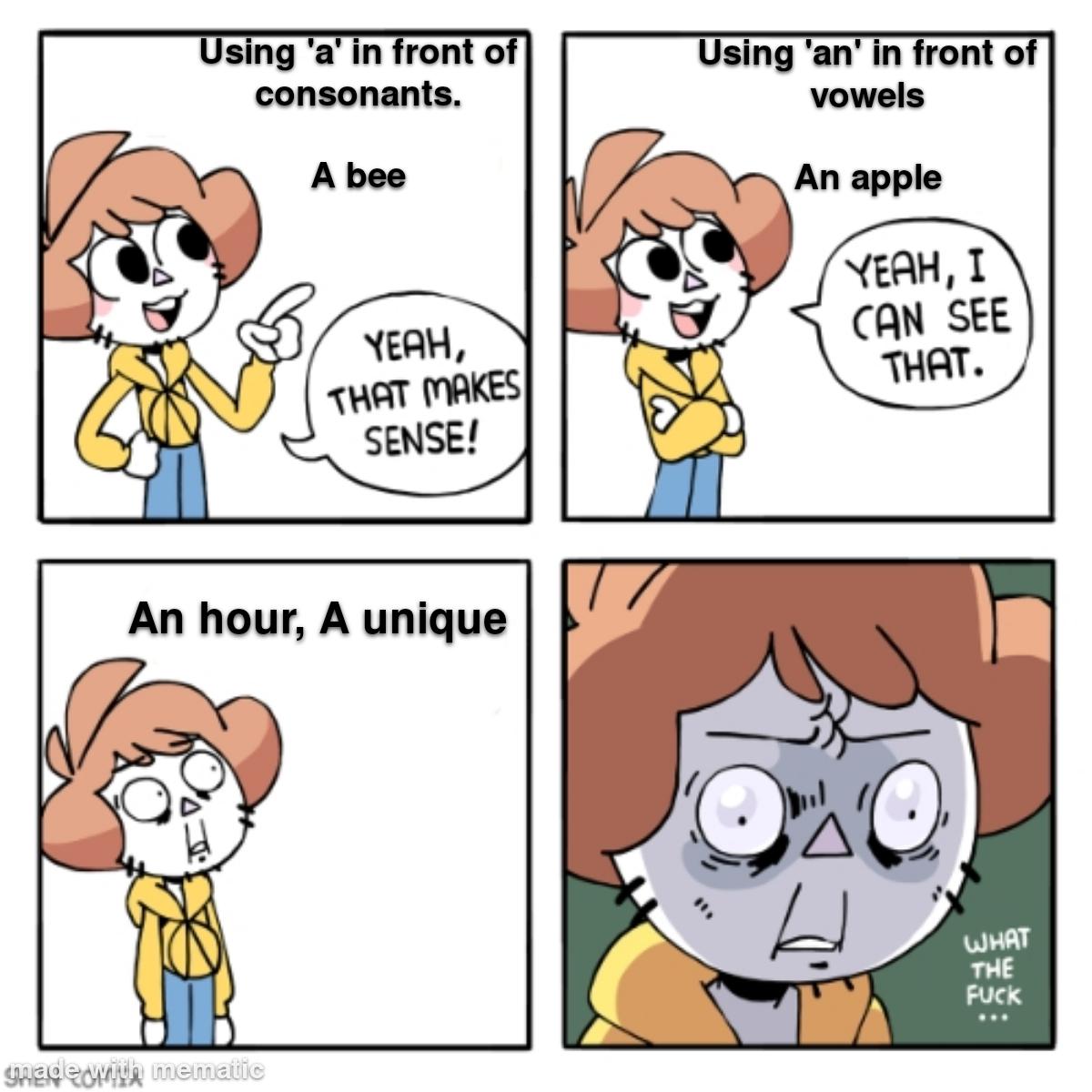 I just want to learn English man...