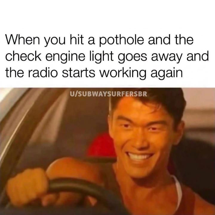Pothole therapy hits different