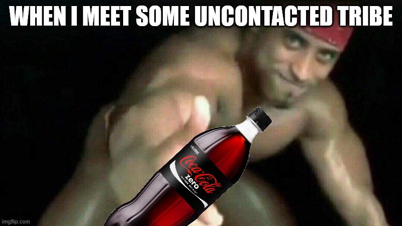 Some guy left the North Sentinel Islanders some coke.