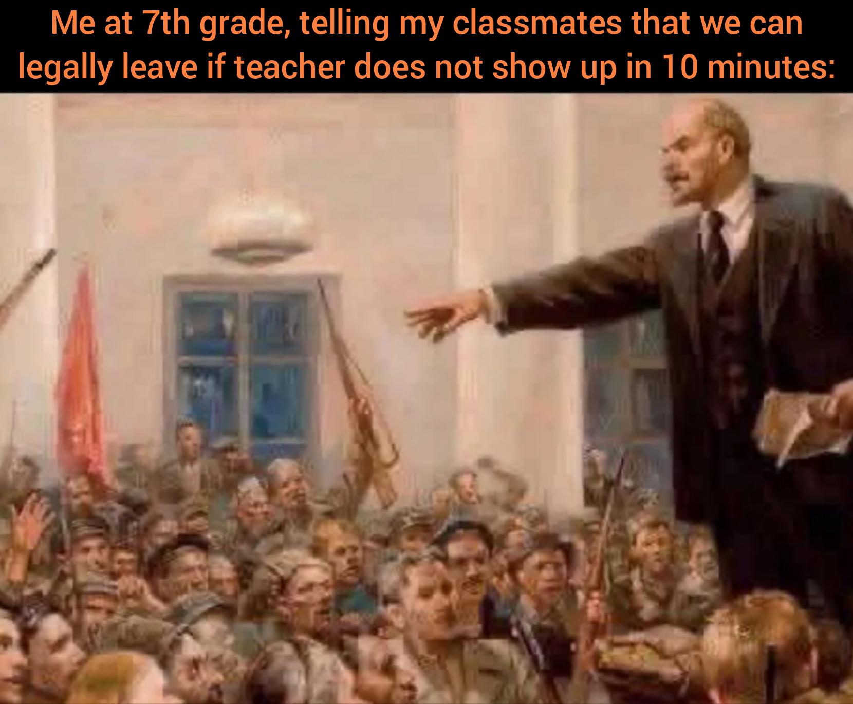 I will lead you to freedom! (But we always chickened out...)