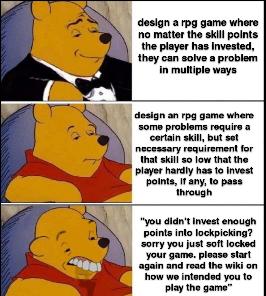 Personally I'm against skill trees in general