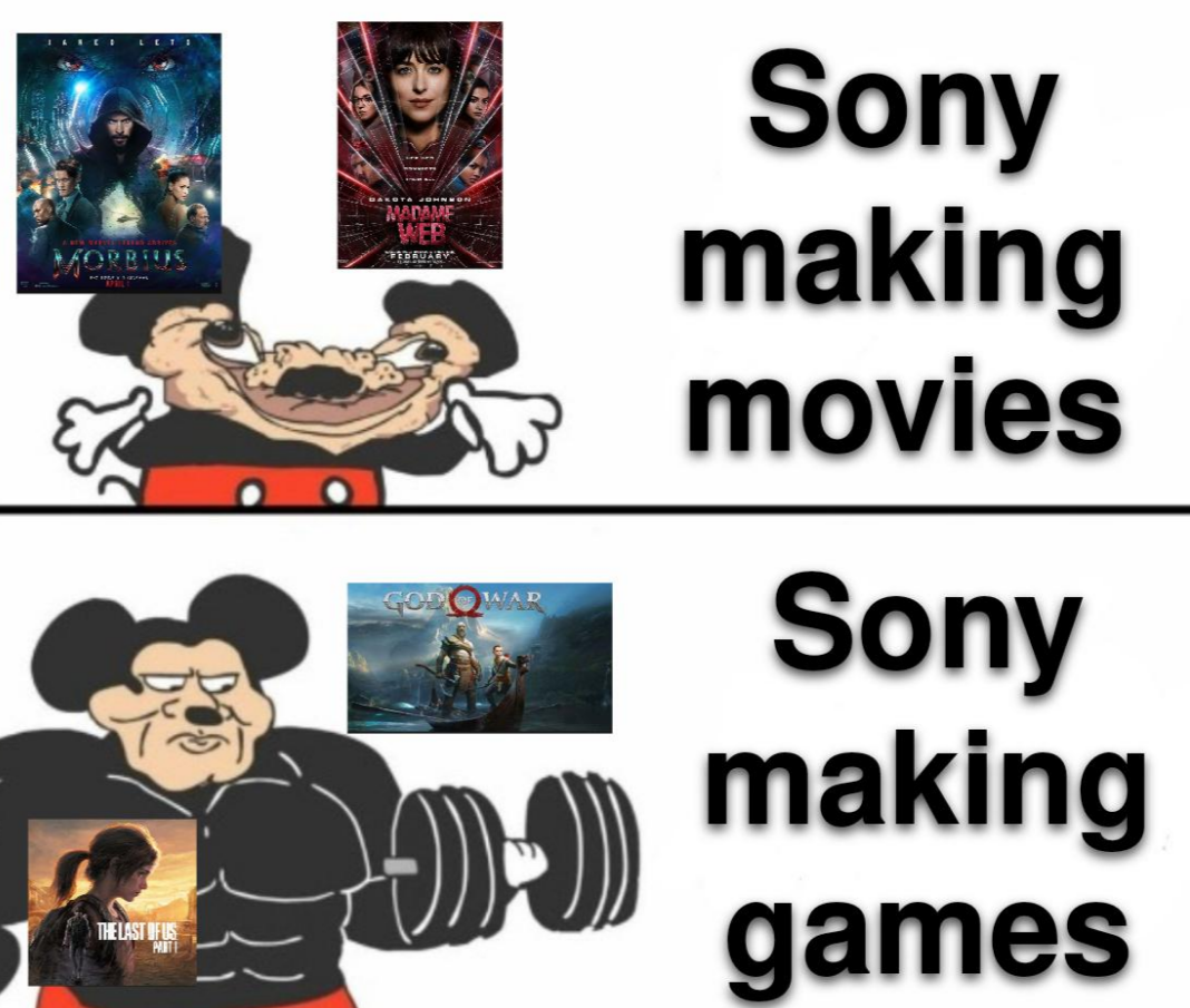 Sony movies and Sony games