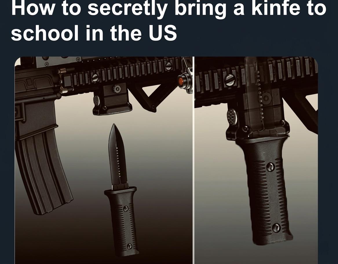 how to bring a knife to school in the us