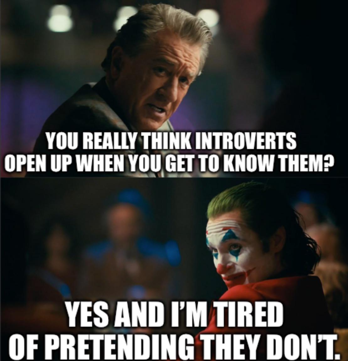 Introverts are sometimes people too!