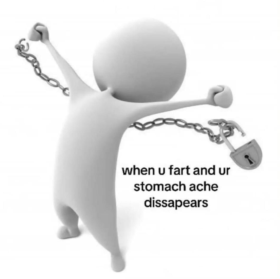 when u poop & the urge to throw up disappears