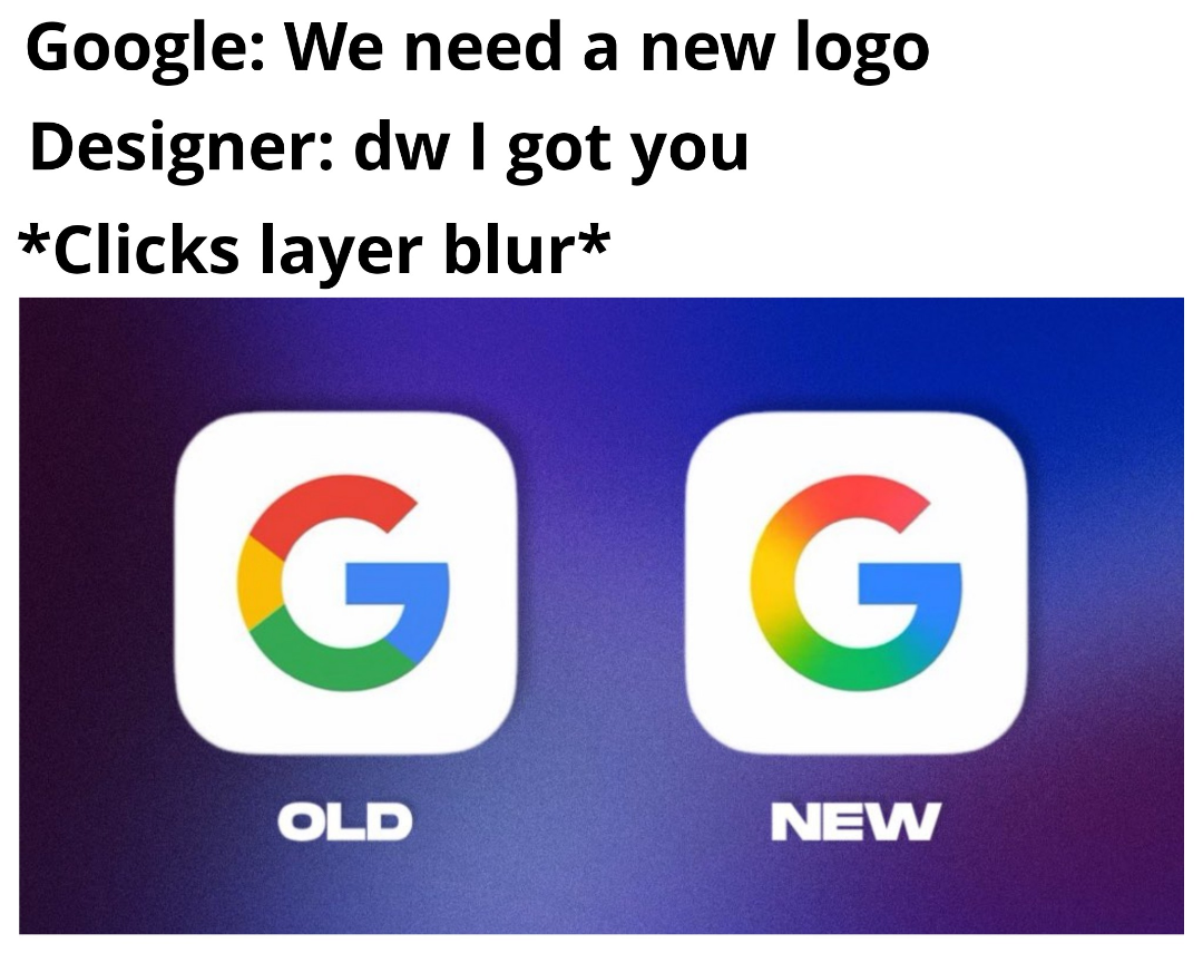 There was literally no need to change the logo