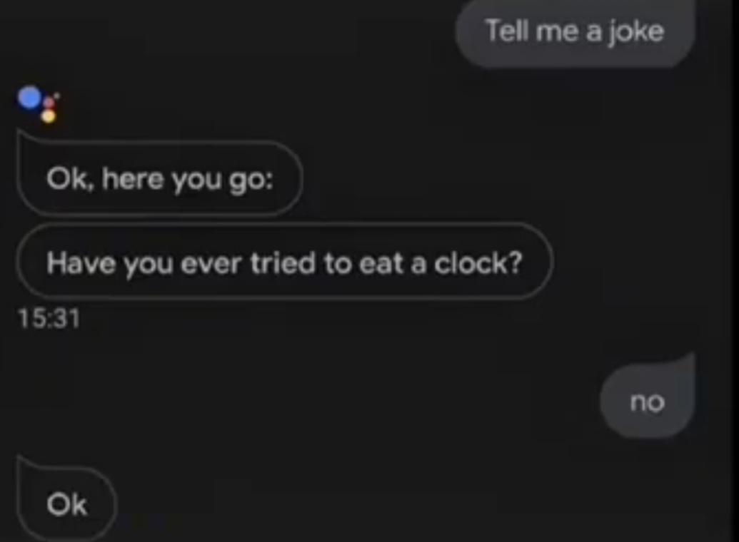 AI trying to tell a joke