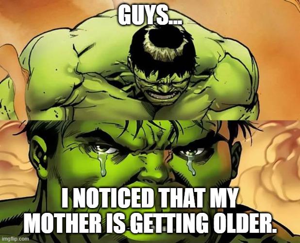 The one thing even Hulk can't smash: time.