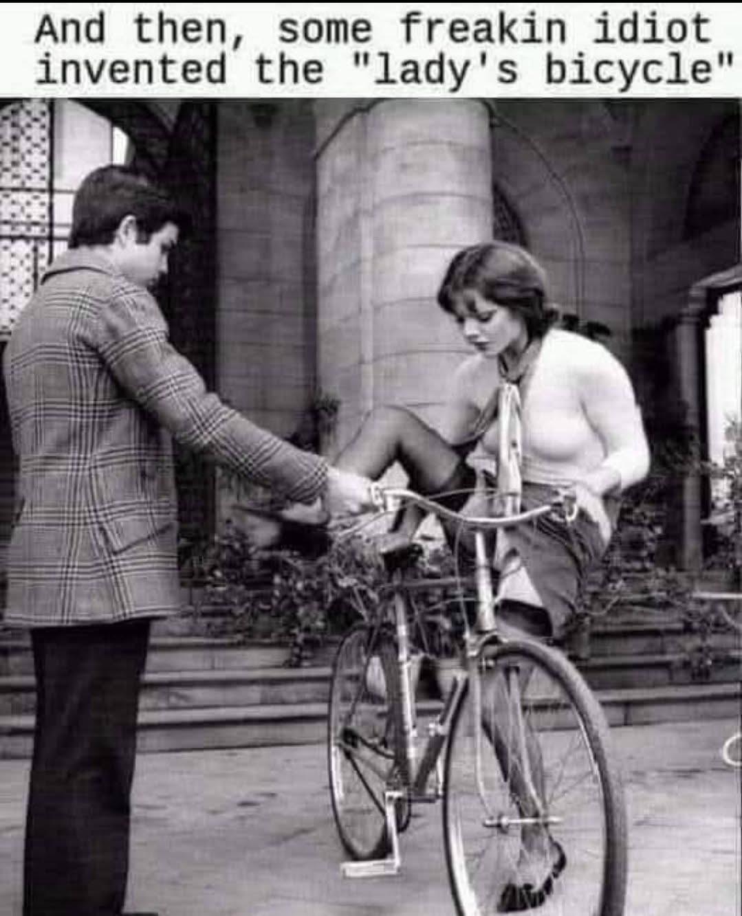 Lady bicycles😭