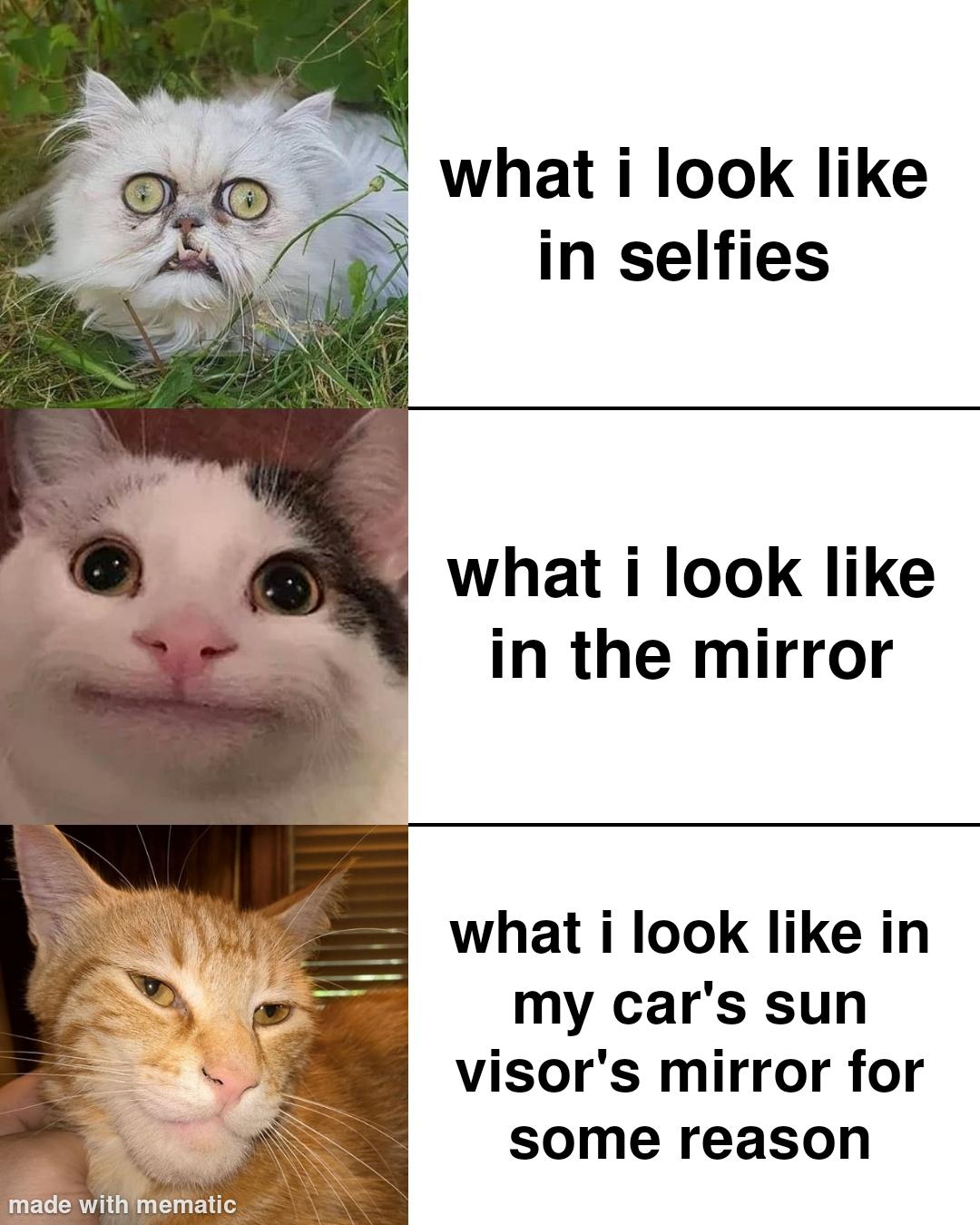 no photoshop, no filter, just car mirror magic