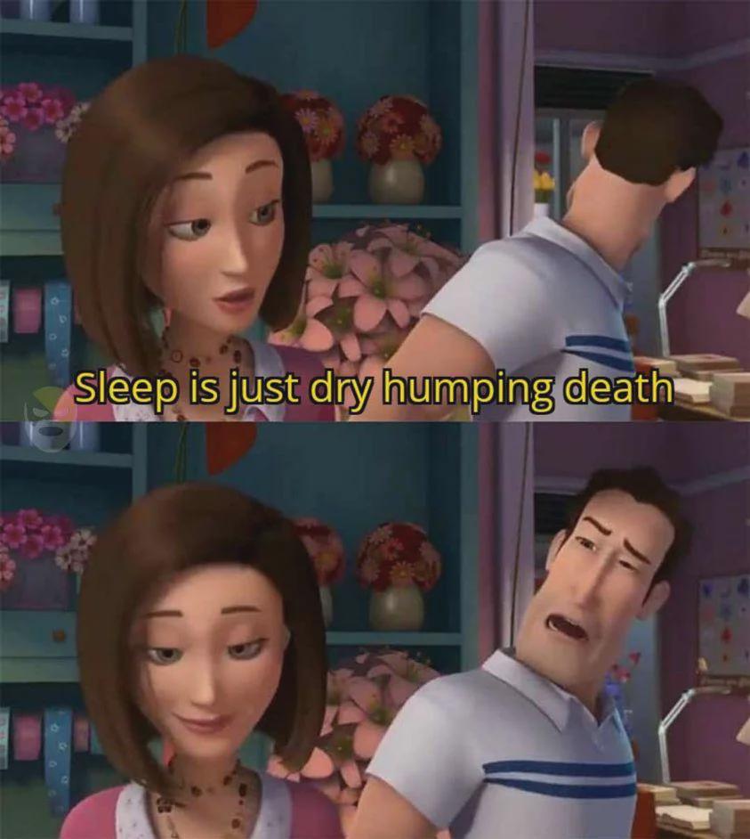 I love sleeping