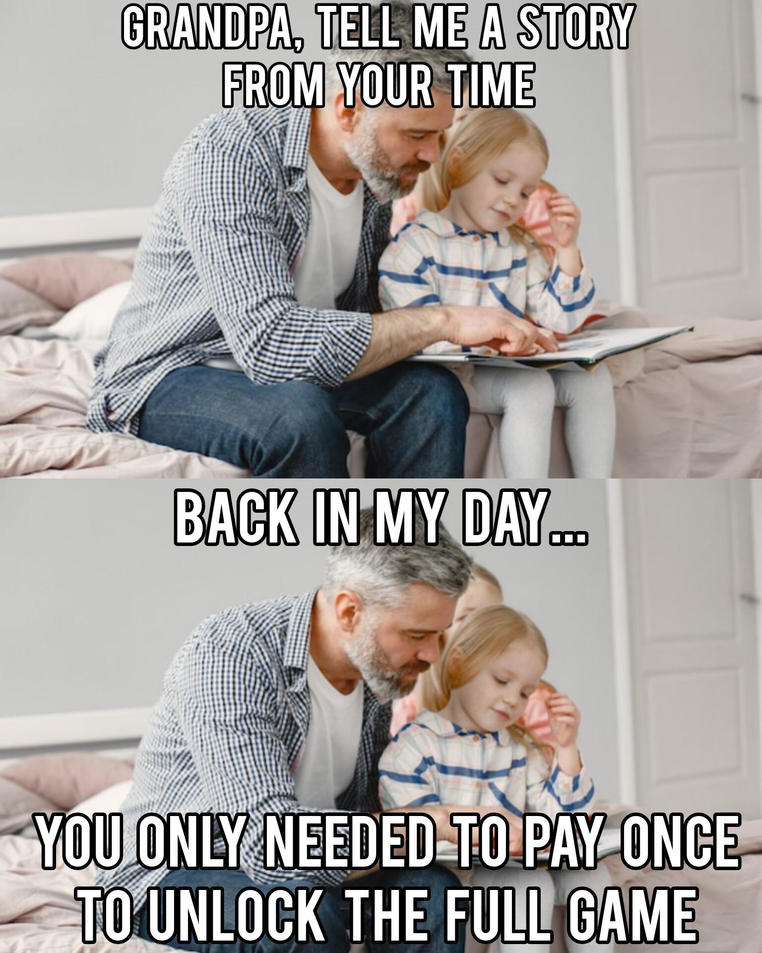 Grandpa has seen some stuff