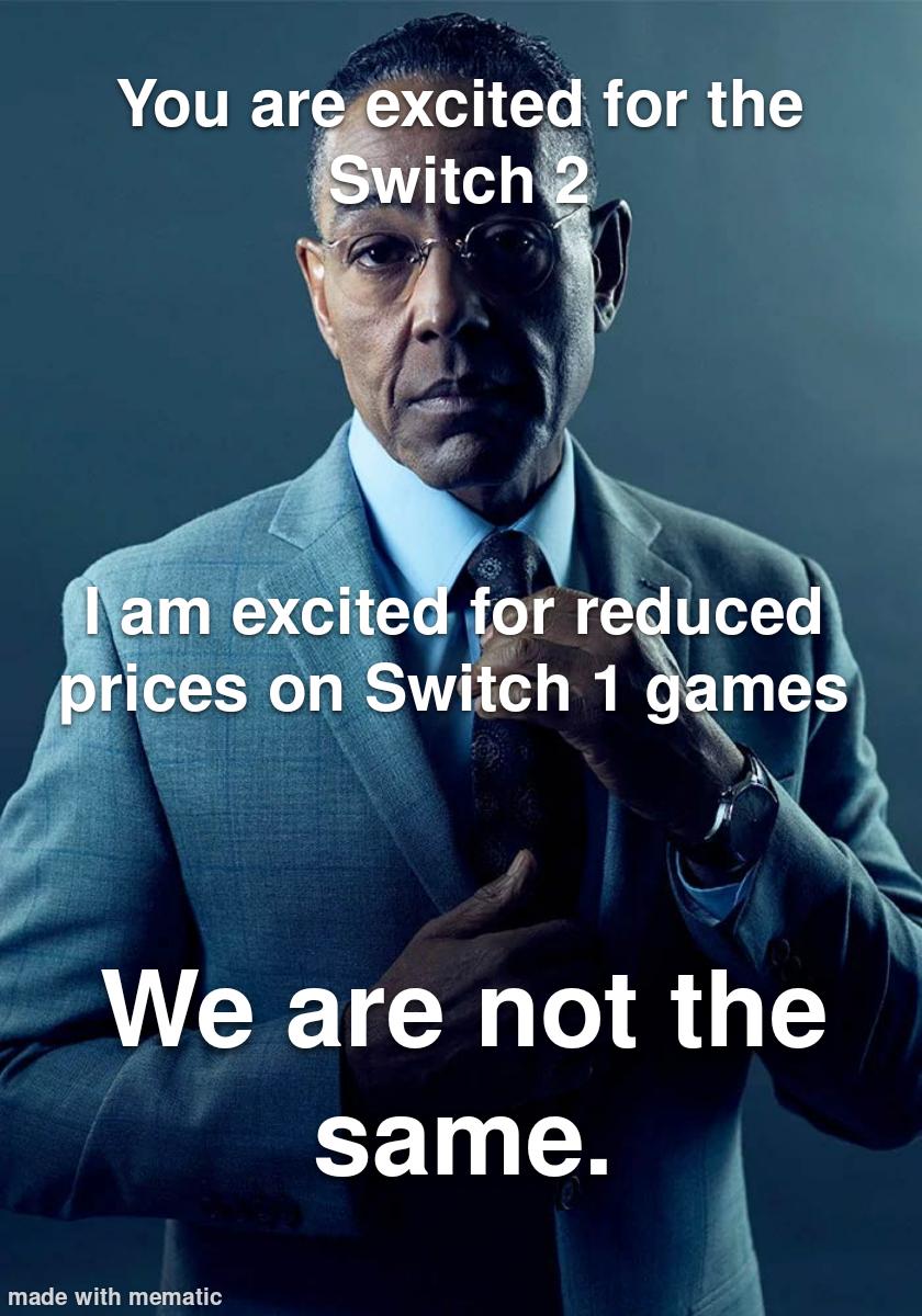 Excited over the announcement of the announcement of the Switch 2