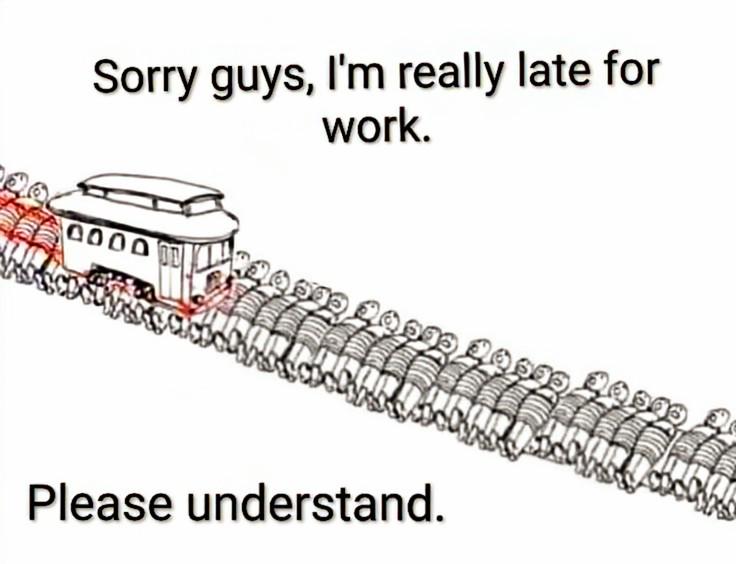 POV: Trolley problem