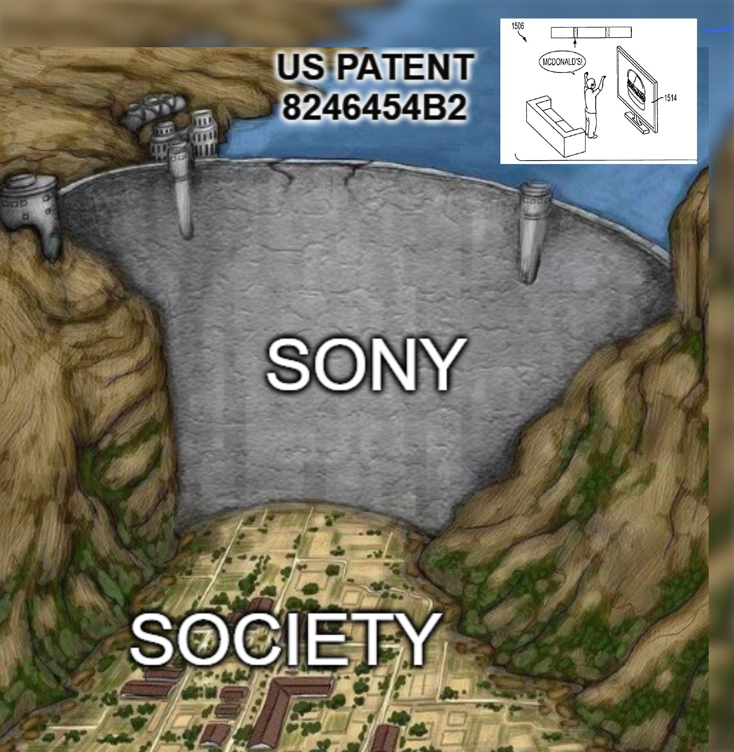 Sony has held the patent since 2009 and have never used it