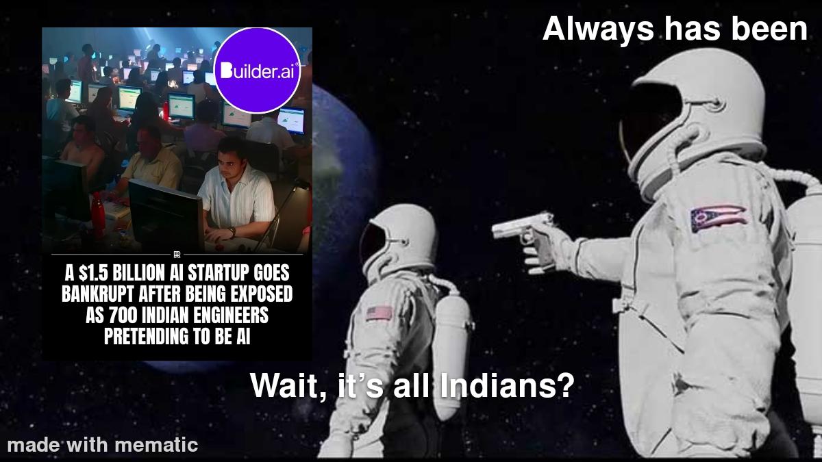 So AI stands for All indians?