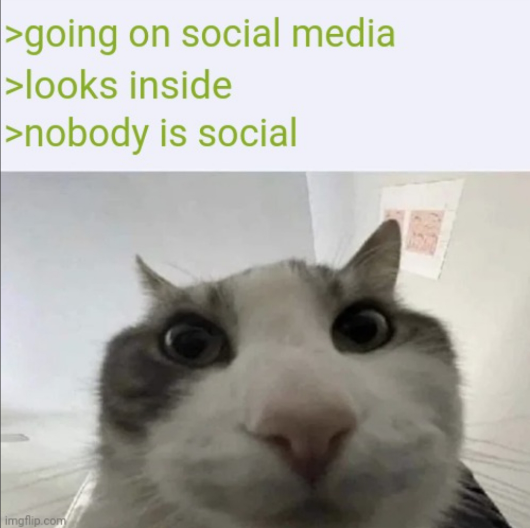 not social at all