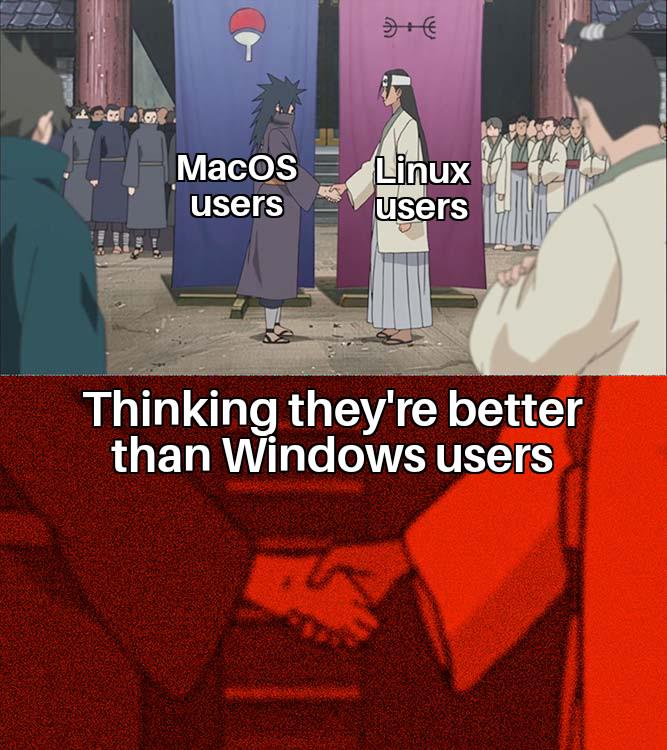 Windows users aren't that bad!