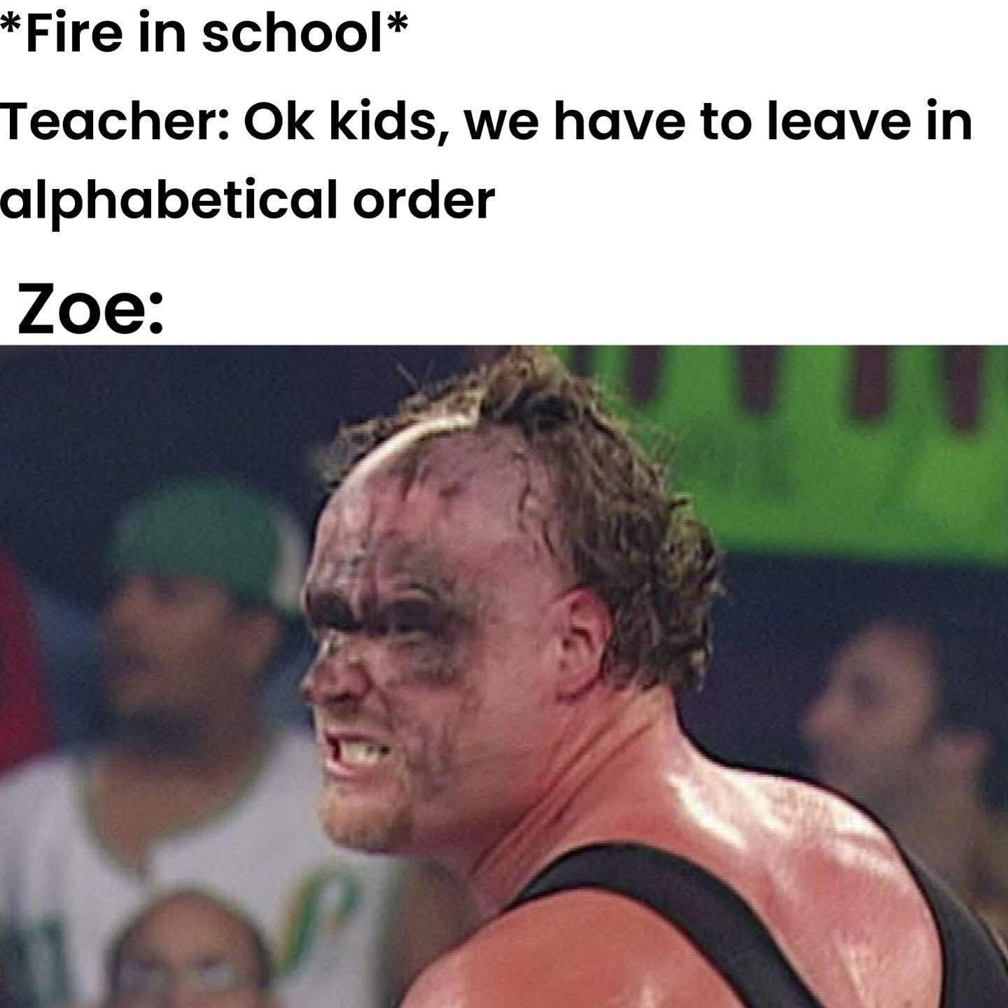 Poor poor zoe