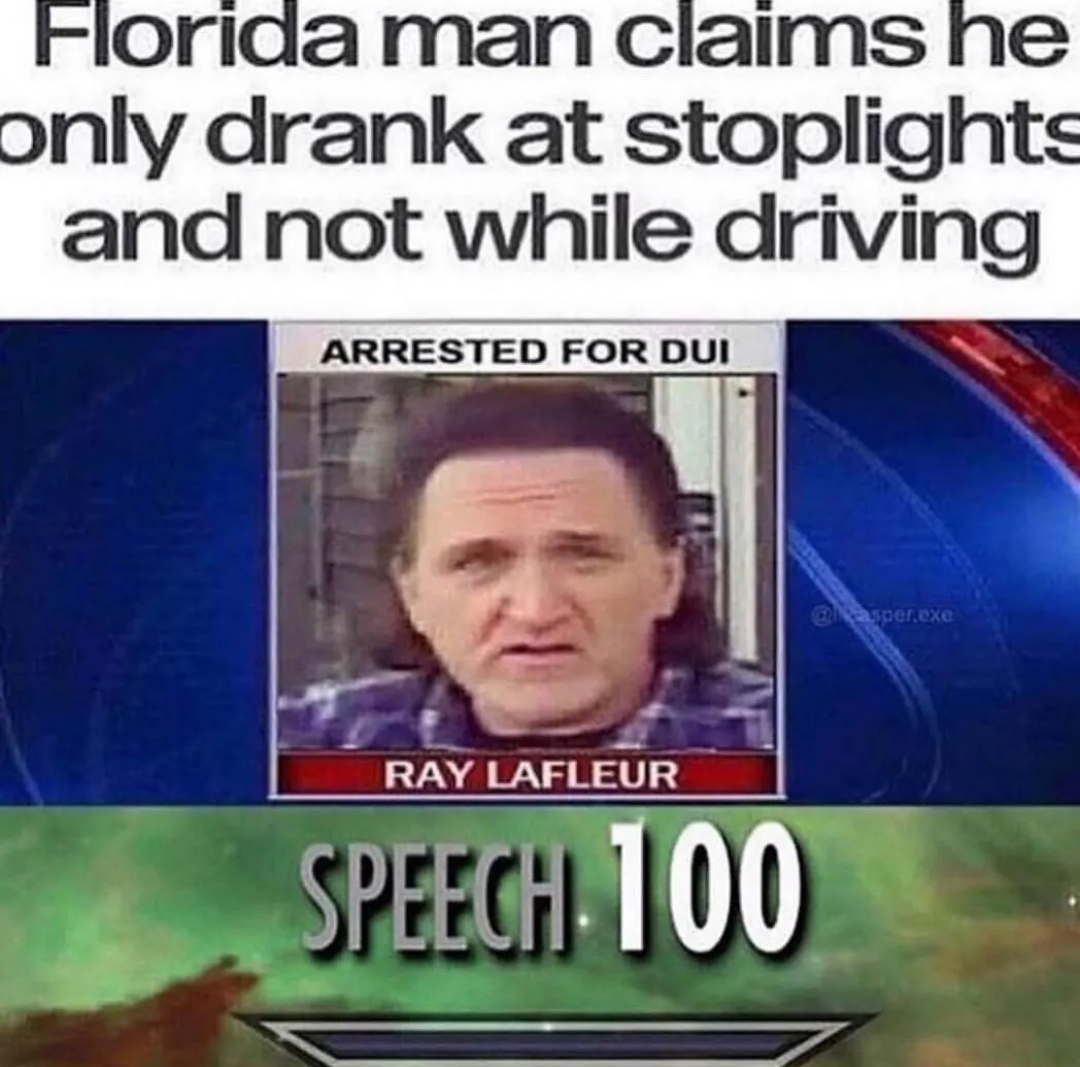 Florida mindset.