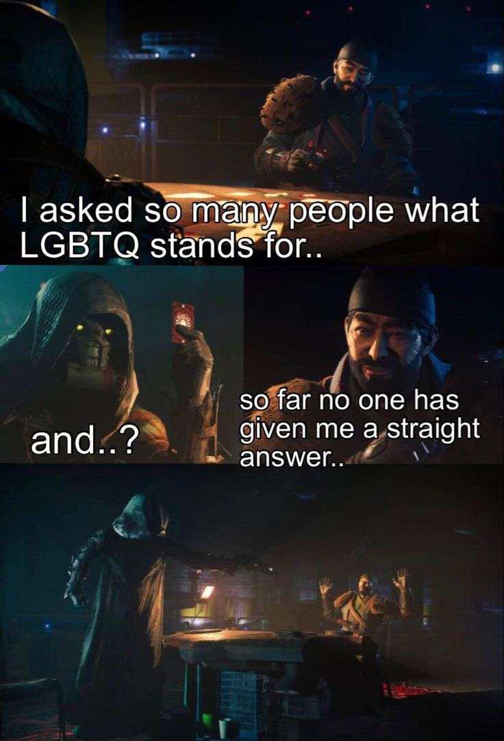 As opposed to a gay answer