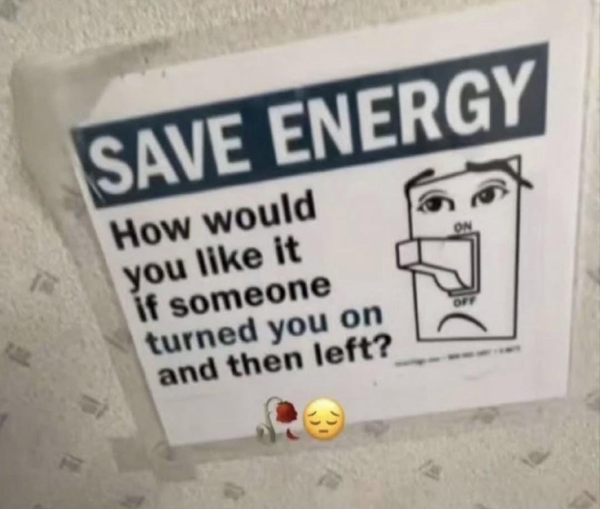 Save Energy 😤