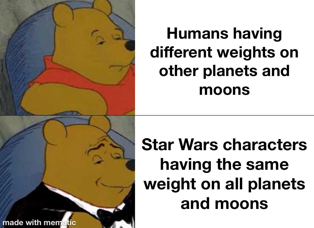 Apparently gravity is the same everywhere in star wars