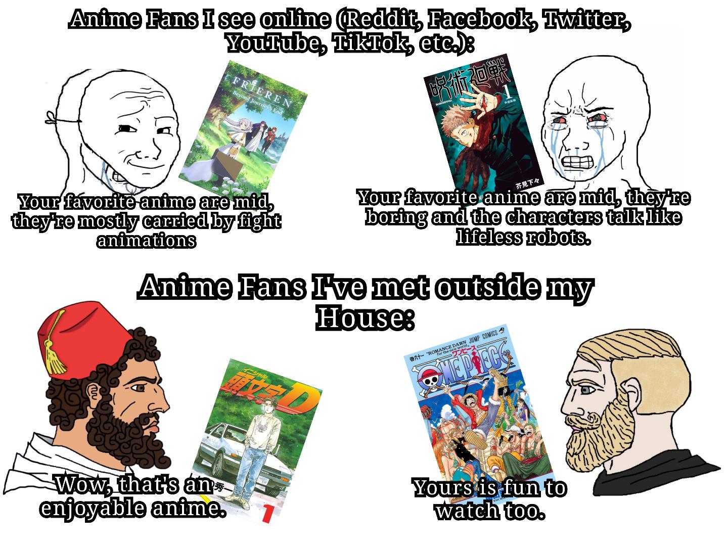 Terminally Online Weebs vs Casual Anime Enjoyers