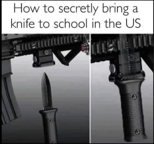 How to secretly bring knife to school in the US