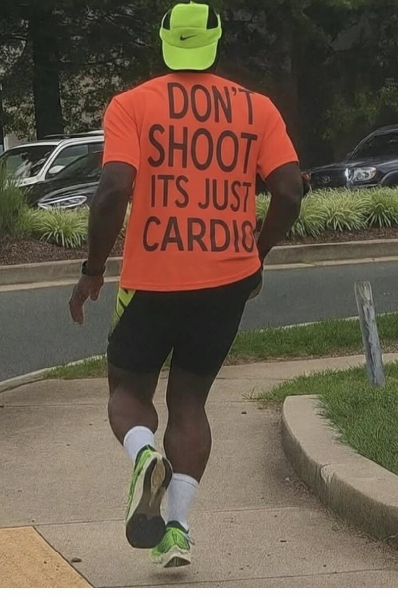 If a cop stops him, it will be cardio arrest?