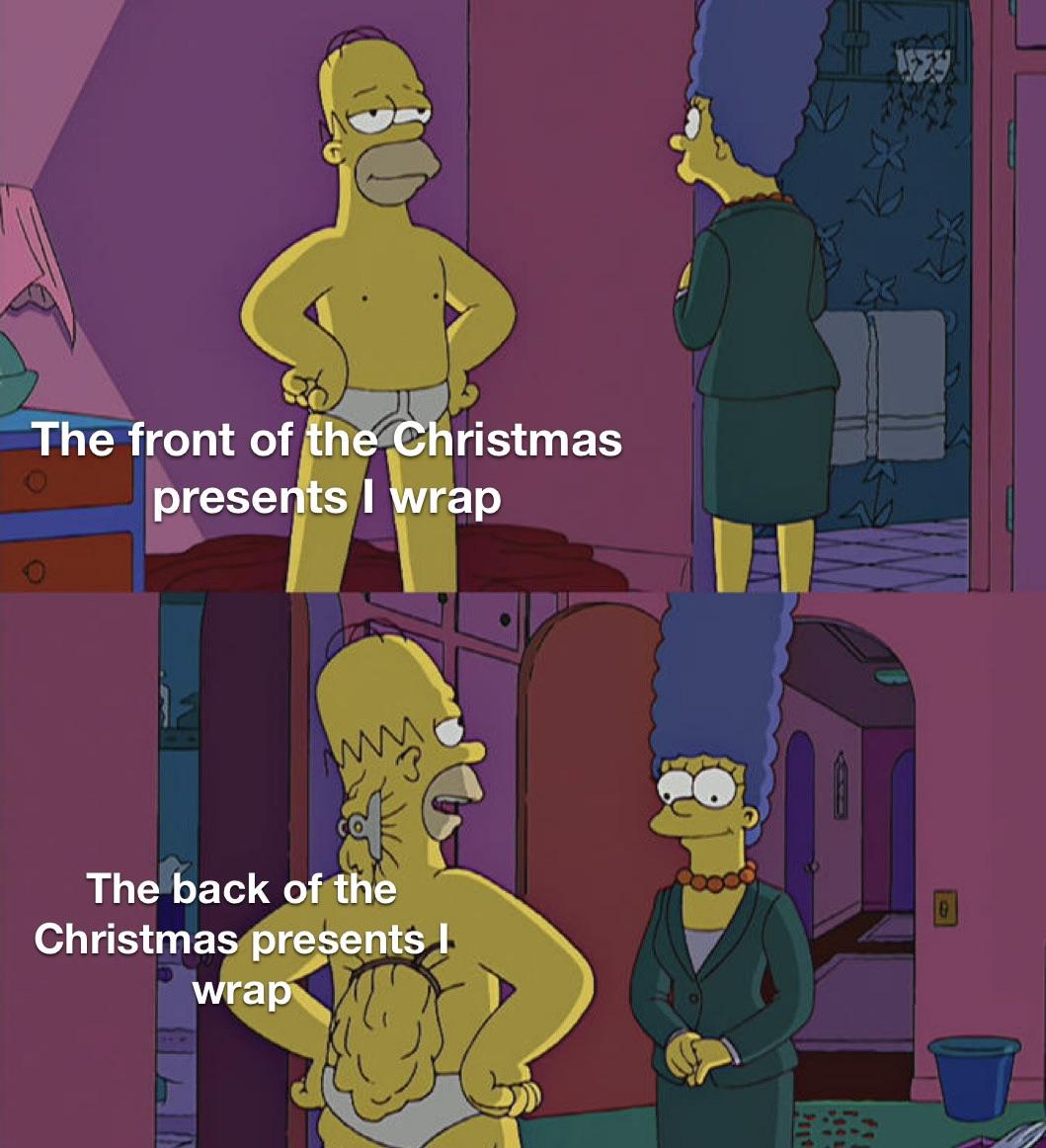 My wife makes wrapping presents perfectly look so easy…