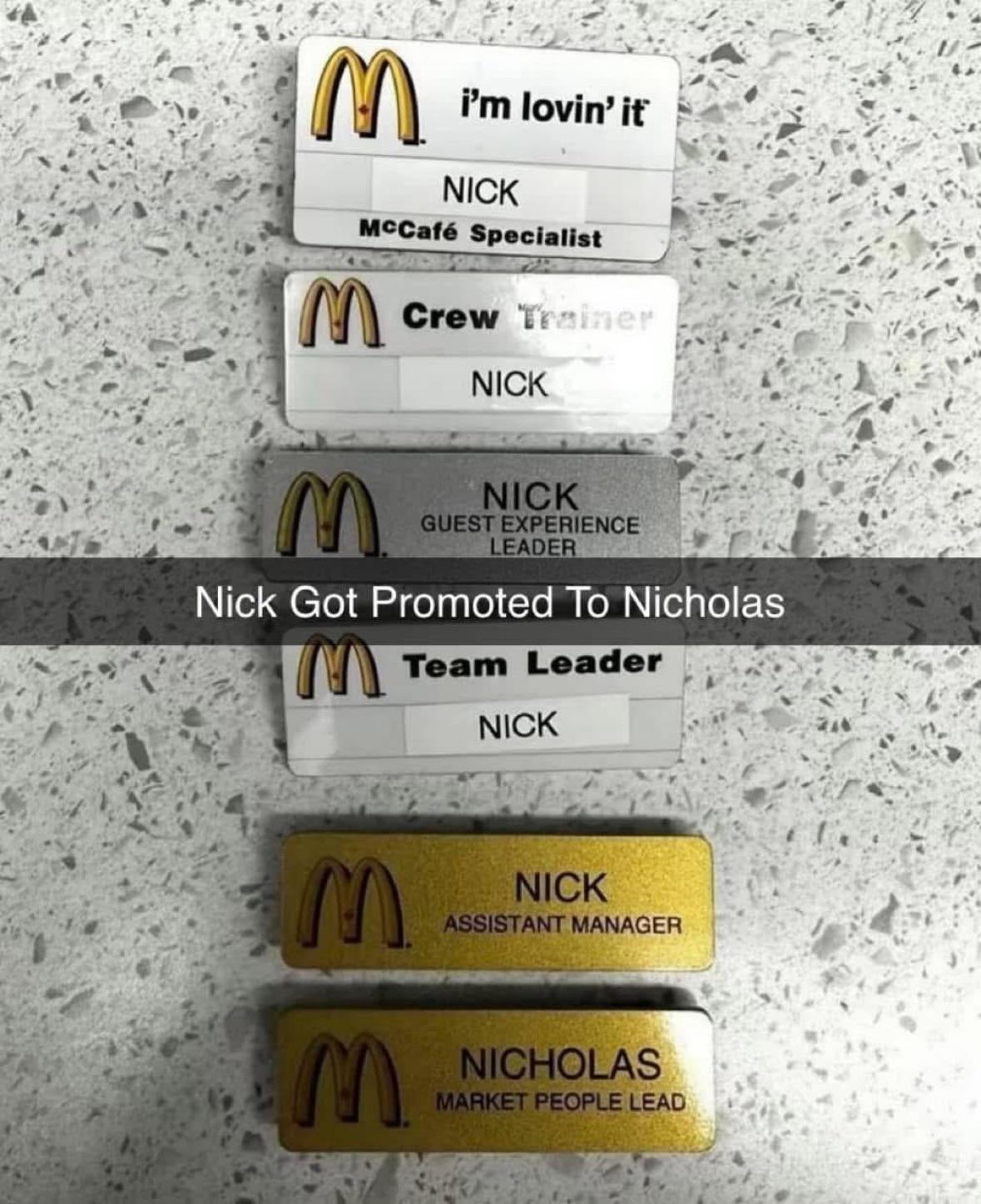 Congrats nick(holas)