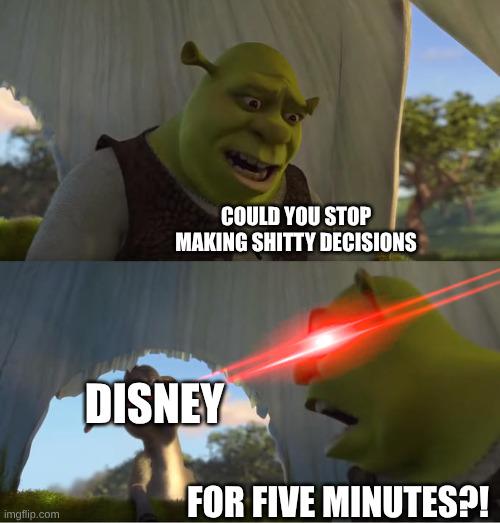 Disney just cannot stop...