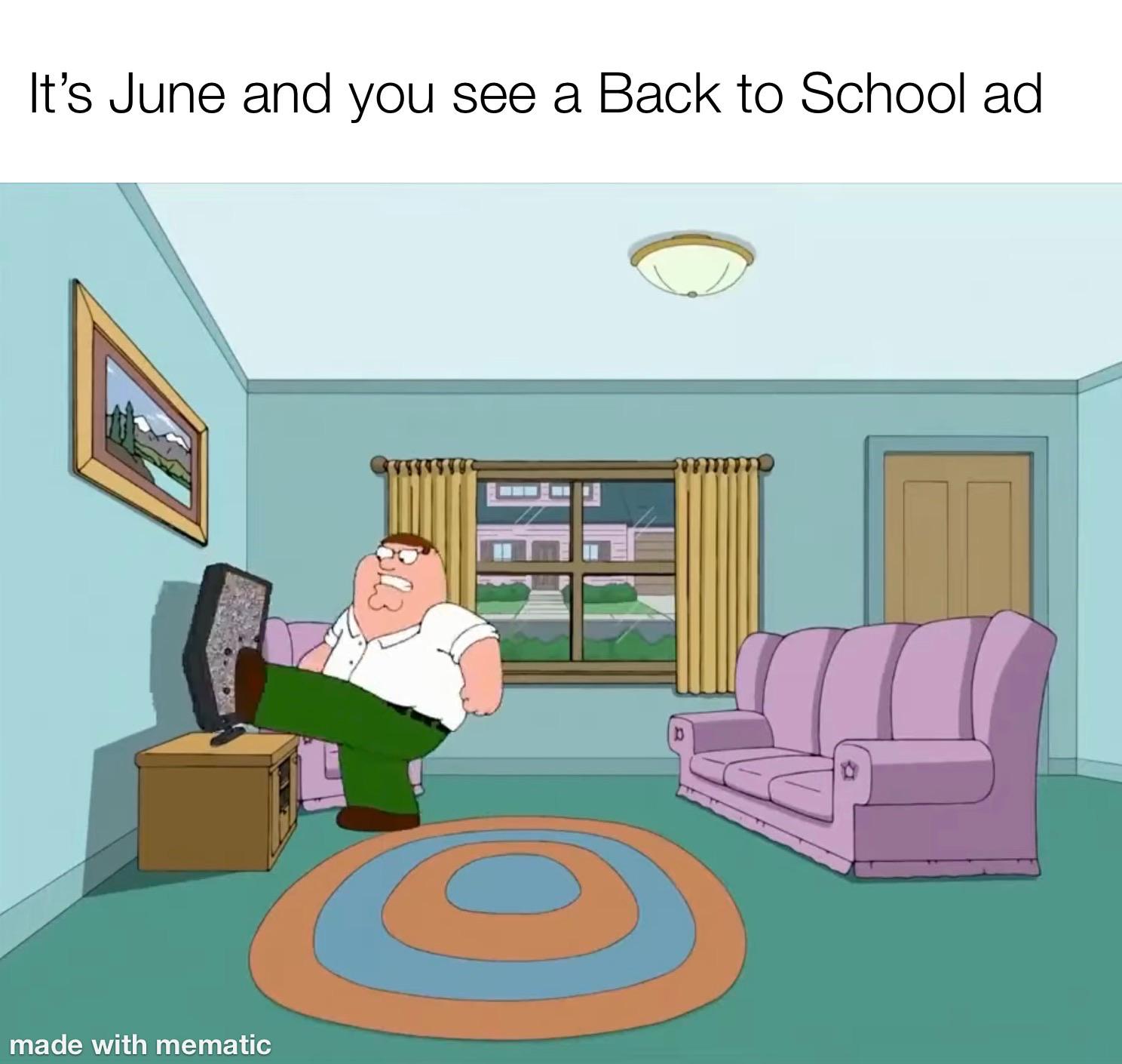 Too early for the back to school bull-