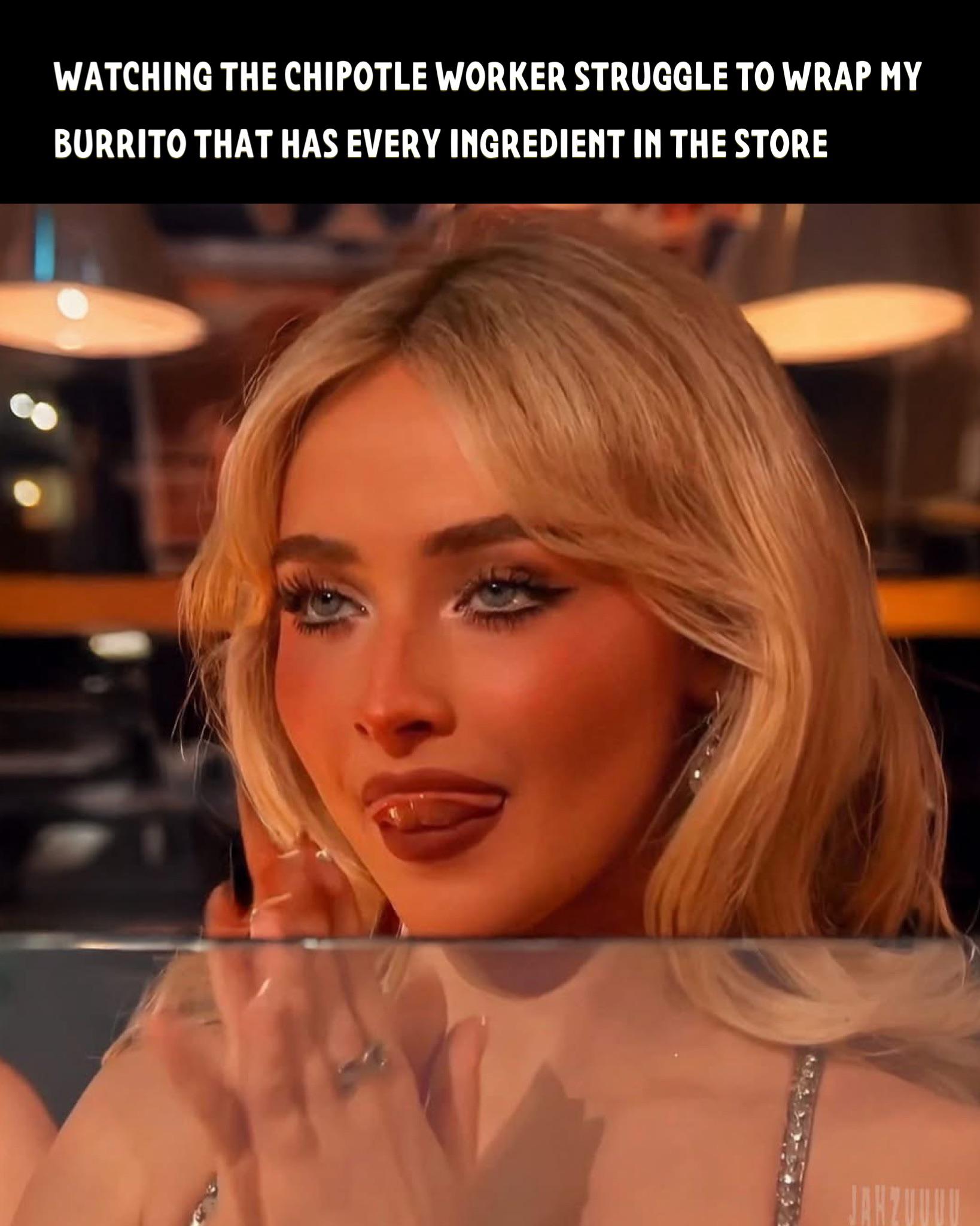 I haven’t eaten anything since morning.