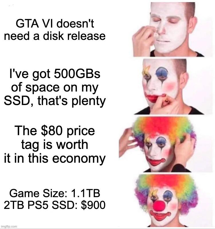 They haven’t even announced the game size yet…