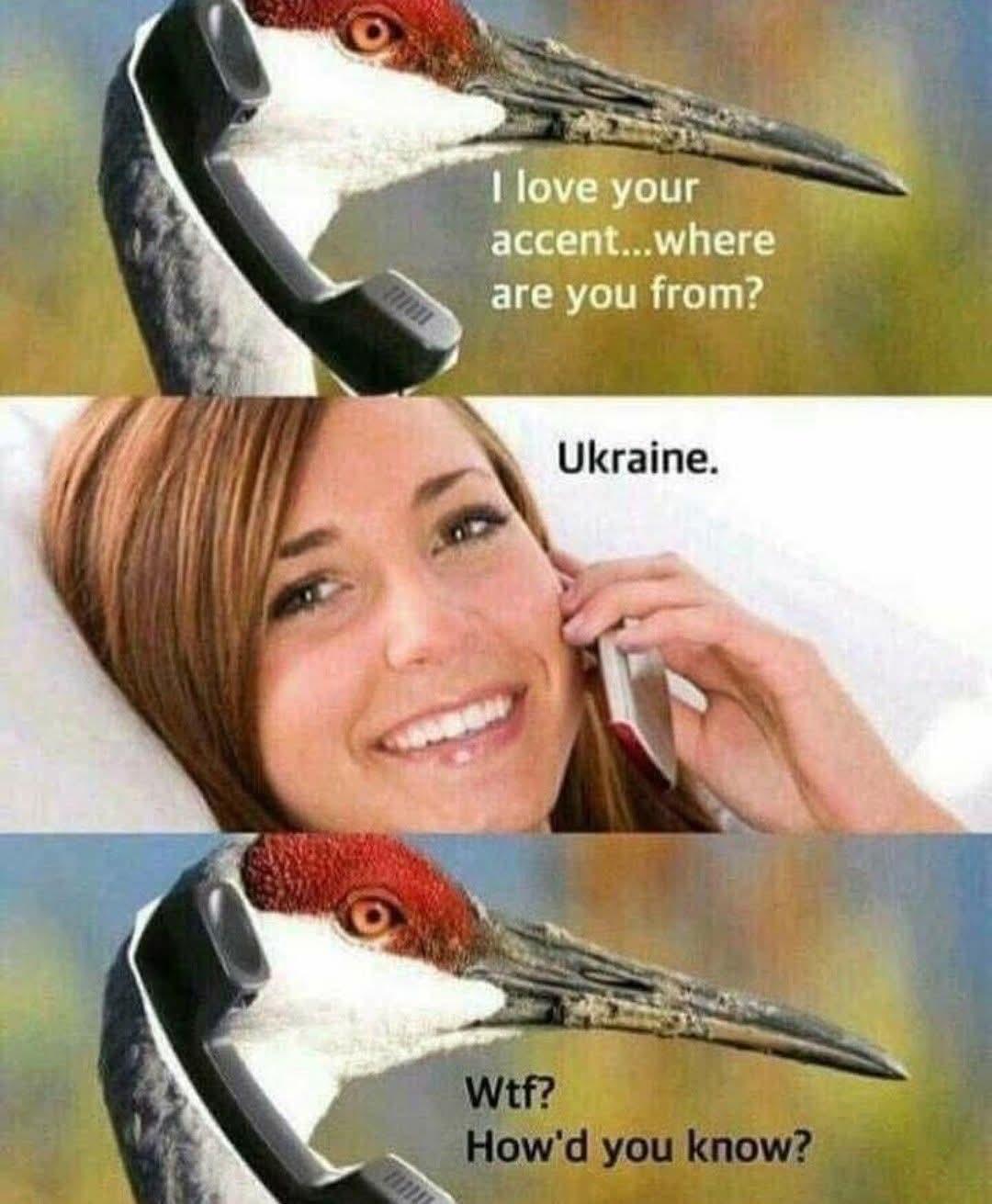 Accent gives it away