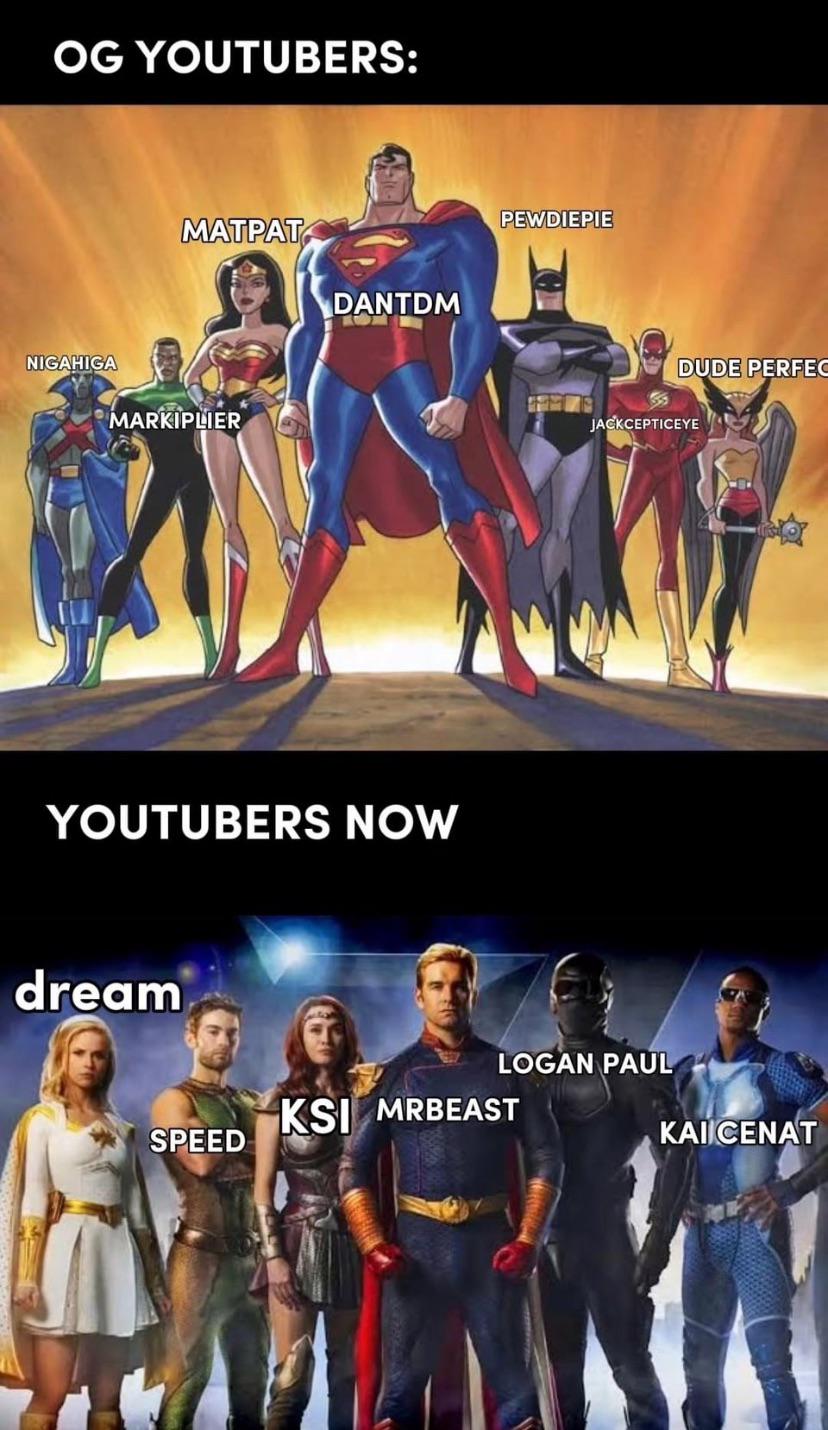 OG YouTubers vs New YouTubers