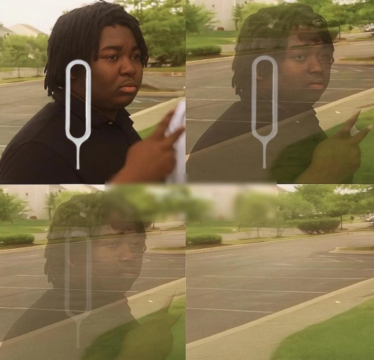 SIM ejector tool after the first use