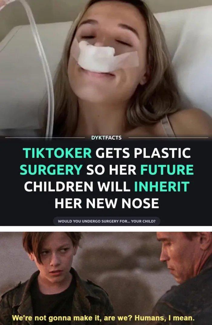 Evolving, but evolving backwards..