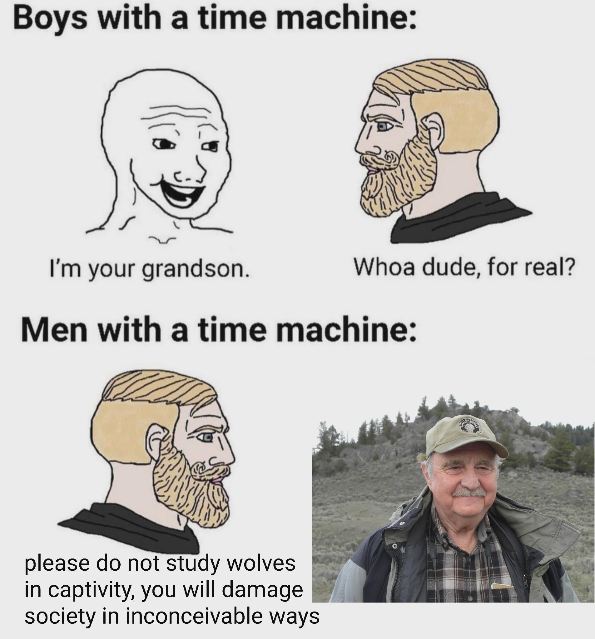 David Mech popularized the alpha wolf myth, but later admitted it was wrong and misleading
