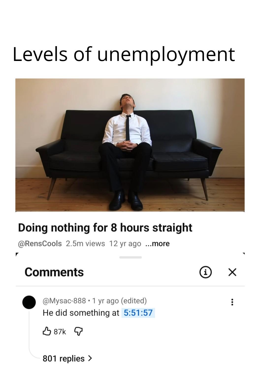 It's good to have some free time.